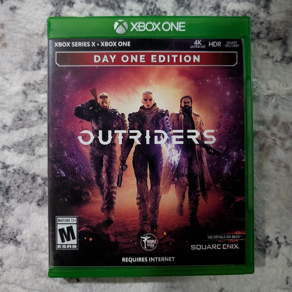 Outriders Day One Edition (Microsoft Xbox One, 2021) Game, Case, and Inserts